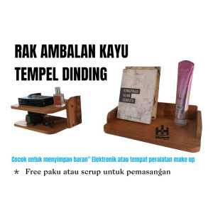 rak ambalan modem wifi kayu/Rak Stb.Router Multiguna