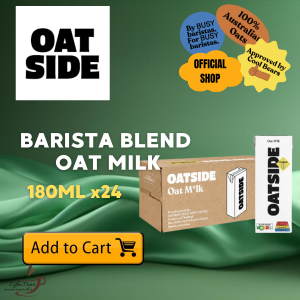 OATSIDE Barista Blend Oat Milk 180ml | Plant-Based Barista Milk for Coffee Latte & Matcha