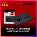 【จัดส่งในพื้นที่】SSD Kingston A400 SATA III 2.5 120GB 240GB 480GB 960GBสำหรับโน๊ตบุ๊ค และ คอมพิวเตอร์ตั้งโต๊ะ (เอสเอสดี). 