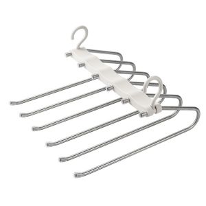 Magic Multi-Layer Pants Hanger Hanging Pants Scarf Jeans Trousers Multifunctional Folding Storage Rack / Rainbow Culture