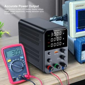 Adjustable DCPower Supply 0-30V/60V/120V 0-10A Benches Power Sources with Encoders Knob Overcurrent Safe Features