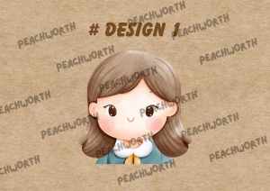 Personalized Notebook Cover Sticker 1 pc. Design Cute School