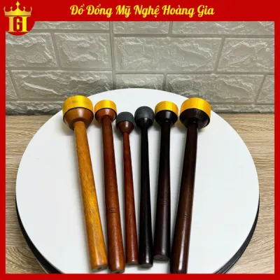Dùi gõ mõ bằng gỗ đầu tròn quấn cao su loại đẹp