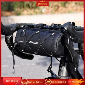 [Chinatera Malll] Portable Shoulder Pack Reflective Bicycle Head Pack Mesh Design Multifunctional Triangle Pouch Multi-pocket Crossbar Pocket for Bike Bicycle