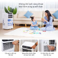 Điều hòa di động 10000 BTU FUJIE Cho phòng 20m2 Máy lạnh đứng cây mini làm lạnh đa năng hút ẩm lọc không khí có điều khiển từ xa. 