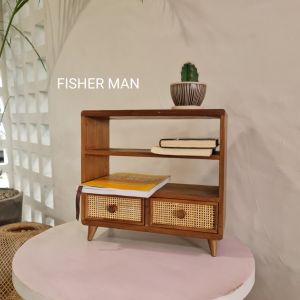 ชั้นไม้สัก ชั้นวางหนังสือ ชั้นเก็บของ ตู้ไม้สัก