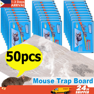 50pcs Portable Mouse Trap Board / Rat Paste Poison Household Mice Sticky / Super Strong Mouse Glue Board / Rat Snake Sticky Pad Board / Pest Control Mouse Traps