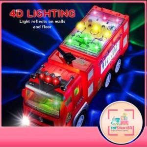 Kids Toy Garbage Truck with 4D Lights and Sounds/Lori Sampah Mainan Kanak-kanak dengan Lampu dan Bunyi