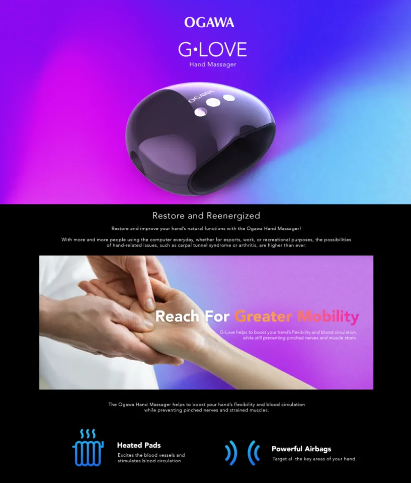 OGAWA G.Love Hand Massager Wireless Lazada Singapore