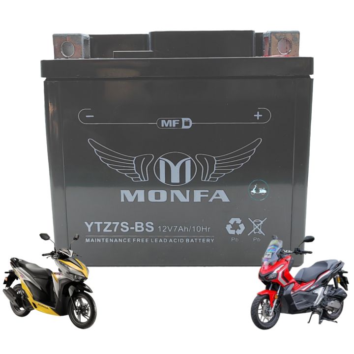 MONFA DRY BATTERY YTZ7S YT6B YTZ6V BATTERI MOTOR BATERI MOTOR RS150R