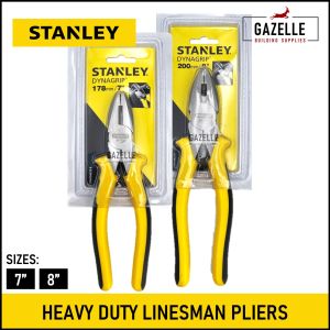 Stanley Heavy Duty Linesman Combination Pliers Maxgrip 7" / 8" - 84-035 / 84-029