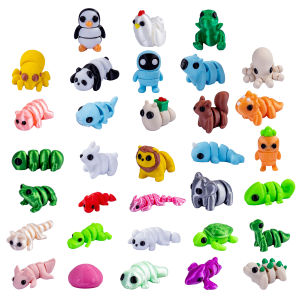 Bixinhos WigglesFlexible Animals Keychain Fidget Assorted 12/16/24/32 Units