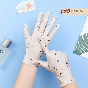 DAITING Women Driving Riding Mitten Sunscreen Gloves Female Summer Breathable Elastic Sun Protection Glove For Lady Girl