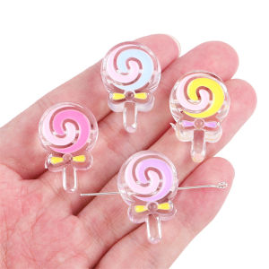 4pcs/Bag Mixed Candy Color Enamel Plastic Acrylic Smile Beads Heart Star Fruit Flower Beads Charm For Bracelet Keychain Hairtie DIY Jewerlry Craft Making