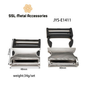 Khóa Paracord kim loại dành cho thắt lưng chốt cài quai balo màu bạc - Alloy buckle JYS-E1411 48*40*51(mm)