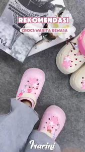 Sandal Kodok Baim Empuk Sendal Fuji Slop Cantik Jelly Tidak Licin Slipon Eva Rubber Wedges 819-F1