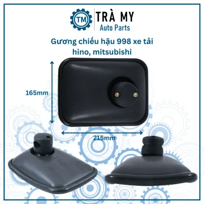 Gương phụ 998 rin xe tải hino mitsubishi chống điểm mù rõ nét