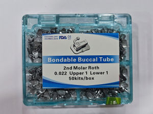 200Pcs/pack Dental Buccal Tube 022 1st/2nd Molar Bonding Convertible Single Buccal Tube