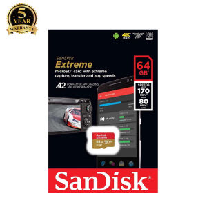 Thẻ Nhớ MicroSDXC SanDisk Extreme V30 U3 4K A2 64GB R170MB/s W80MB/s (Vàng) Nhat Tin Authorised Store