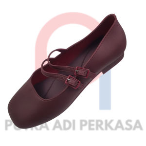 Sepatu Wanita Formal Santai Porto Lady ENA – Model Kekinian Double Strap Elegan