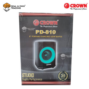 2023 Crown PD-810 Portable Dancing Light Baffle Speaker