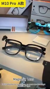 Smart Glasses-Clear Anti Blue Light Bluetooth Glasses + Magnetic Clip-On SunglassesUV400 Protection Hands-Free Calls& Audio