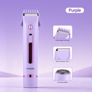 NOVORA Womens Electric Shaver 2 In 1 Bikini Trimmer IPX7 Waterproof with Two Ceramic Blades for Painless Hair Removal