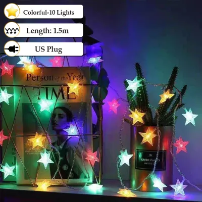 Star String Lights LED String Lights Decoration Fairy Light Star Copper Wire Lamp Indoor Christmas Wedding Events lights for room decor outdoor camping bedroom christmas decorative lights for birthday party indoor ceiling wedding lights halloween