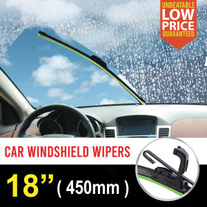 Universal U-type Soft Car Windshield Wipers Bracketless Rubber Blades / Pengelap Cermin Kereta