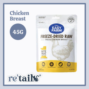 Cature Easy Farm Freeze-Dried Raw Capelin/Codfish (30g) Chicken/Duck (45g) Cat Snack Food