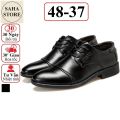 Giày da nam bigsize cỡ lớn 48 47 46 45 SAHA136 giầy tây công sở đẹp cao cấp buộc dây size nhỏ 37. 