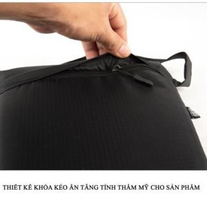 Đệm Yên Xe Máy SWAT 28x25cm – Mút D25 Đàn Hồi Vải Oxford Chống Nước Khóa Kéo Ẩn