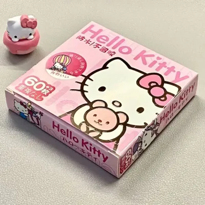 Cartoon Sticker 卡通盒装贴纸 Pelekat Kartun Comel Kalis Air Hadiah Pelajar Cute Kuromi Cinnamoroll Pikachu Shinchan Waterproof Sticker