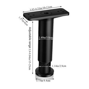 RBJ4 1Pcs Telescopic Adjustable for Chair Table Furniture Leg Load Bearing Sofa Leg Bearing Bracket Floor Protector Bed Beam Support
