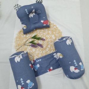 Bộ gối chặn em bé (Tặng kèm gối) bông sơ nhân tạo (hàng loại đẹp)