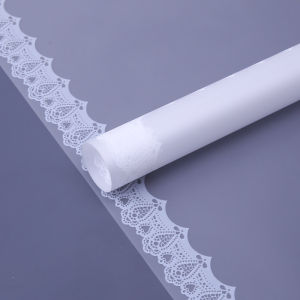 (20 LEMBAR) Flower Wrapping Paper Renda Kertas Buket Motif Renda Bunga Florist KB6175