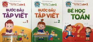 Sách - Combo Bước đầu tập viết Bé học toán - Hành trang cho bé tự tin vào lớp 1 (Bộ 3 cuốn)