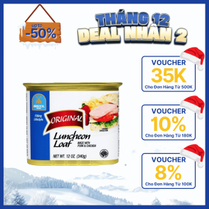 Thịt Hộp Bristol Original 340g – Thịt Heo Nguyên Vị Nhập Khẩu Mỹ – Tiện Lợi & Dễ Chế Biến