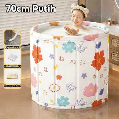 YooWoo Bak Mandi Lipat Portable / Bathtub Lipat Dewasa / Portable Bath Tub PVC