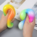 7CM Spongy Rainbow Ball Bead Stress Squeezable Hand Exercise Balls Relief Anti Stress Pop It Fidget Toy Simple Dimple Fidget Toy. 