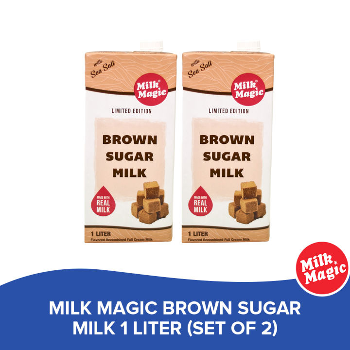 Milk Magic Brown Sugar Milk 1 Liter (Set of 2) Nutritious Healthy