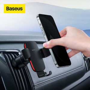 Baseus Metal Car Gravity Phone Holder For Air Vent Car Mount For Samsung iPhone Xiaomi Car Holder Stand For 4.7-6.7 inches Phones
