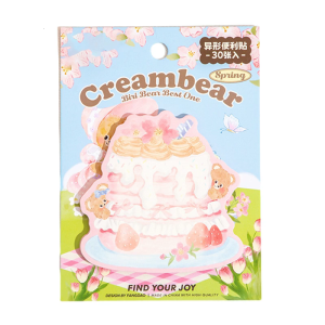 30 Sheets Flower Bear Notes Paper Sticky Notes Memo Pad Pocket Notepads for Writing Journaling Noting Scrapbooking