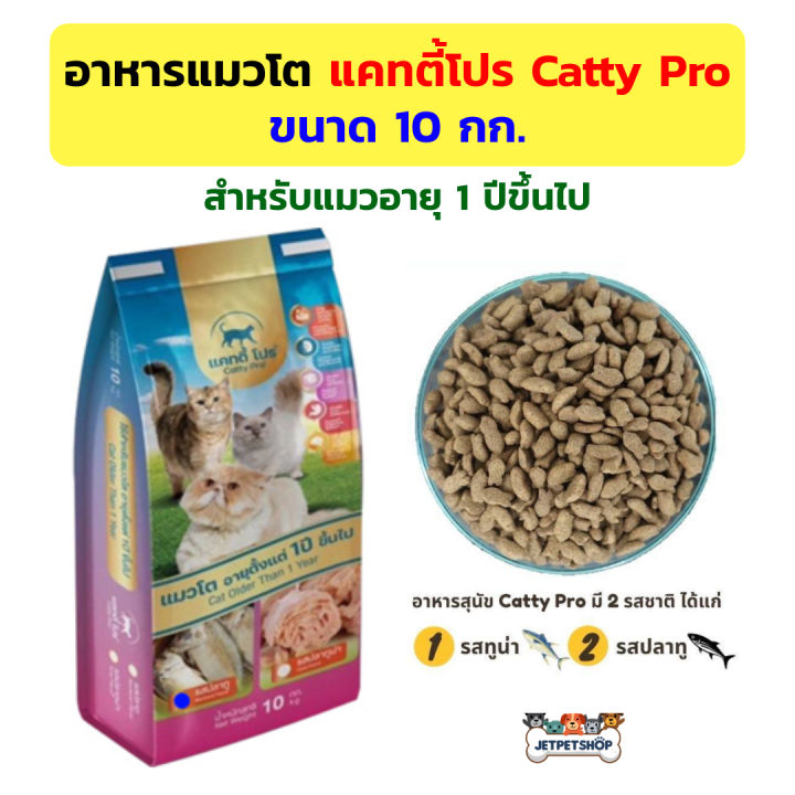 Catty Pro อาหารแมวโต รสปลาทู