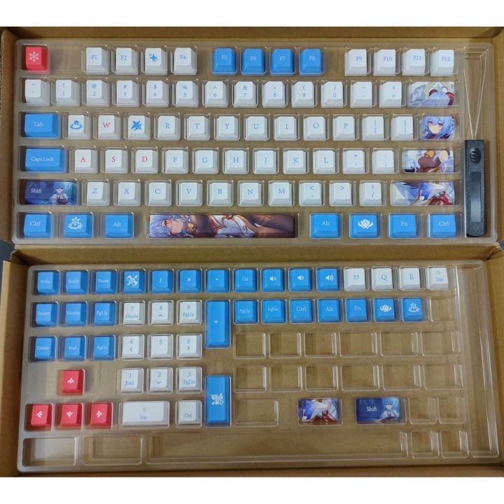 QLT[KL Stock] Ganyu Theme Keycap for Mechanical Keyboard Genshin Impact ...