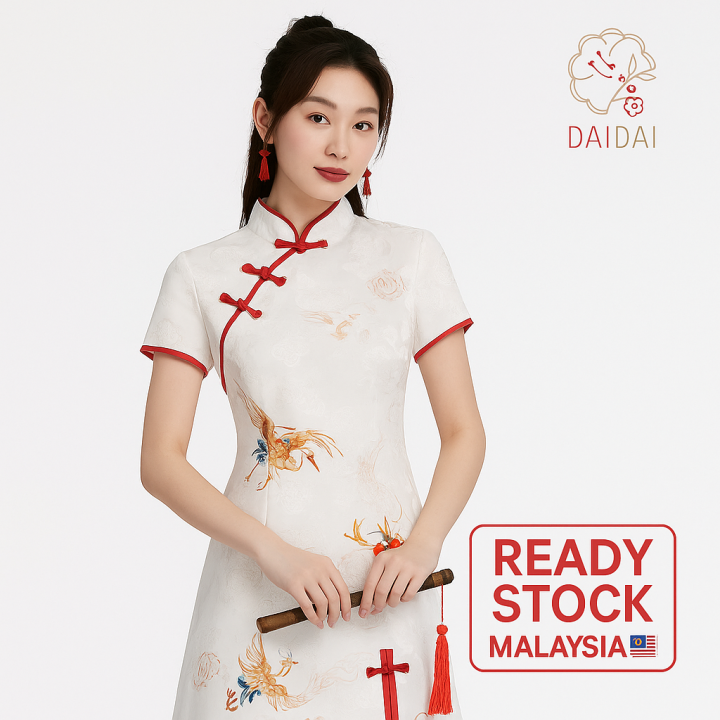 daidai (Ready Stock) Women Cheongsam Cheong Sam Qi Pao CNY Traditional ...