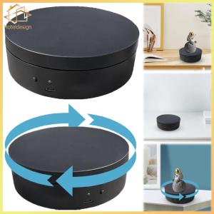 360 Degree Rotating Motorized Display Stand USB Charging/Battery Operated Jewelry Display Stand for Live Video