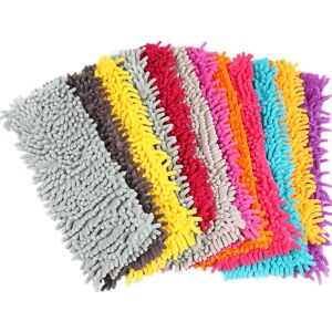 Chenille Floor Cleaner Mop Head Flat Mop Replacement Cloth Dust Cleaning Pad
