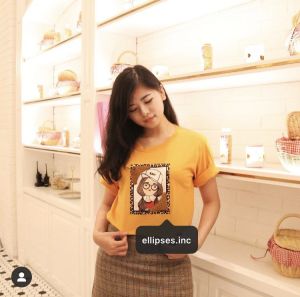 ELLIPSES.INC: Kaos 3D Pria & Wanita Lengan Pendek EXIT GIRL