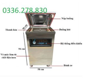 Máy Hút Chân Không Công Nghiệp DZ-380 Công Xuất 700w Hút Được Đồ Nước Và Khô 2 Thanh Hàn Gia Tăng Công suất XUẤT HÓA ĐƠN VAT LIÊN HỆ SHOP